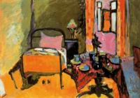 Kandinsky, Wassily - Bedroom in Aintmillerstrasse